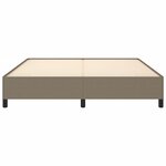 vidaXL Cadre de lit sans matelas taupe 160x200 cm tissu
