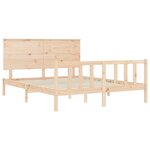 vidaXL Cadre de lit sans matelas bois de pin massif