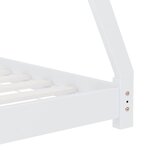 vidaXL Cadre de lit d'enfant Blanc Bois de pin massif 70x140 cm