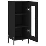 vidaXL Buffet Noir 34 5x34x90 cm Bois d'ingénierie