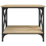 vidaXL Table d'appoint Chêne sonoma 55x38x45 cm Bois d'ingénierie