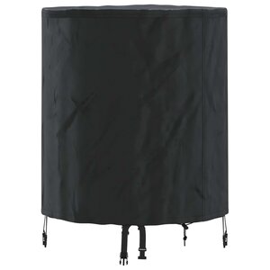 vidaXL Housse de Table Uni Noir 62 x 62 x 70 cm tissu