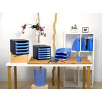 Porte-revues Mag-cube Iderama - Bleu Glacé - X 6 - Exacompta