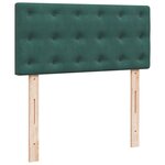 vidaXL Sommier à lattes de lit avec matelas Vert foncé 90x190 cm