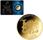 Pièce de monnaie en Or 3000 Francs g 0.031 (1/1000 oz) Millésime Zodiac Signs SAGITTARIUS 1/1000