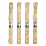 4 rouleaux de cannage en rotin tressage large 40 x 50 cm