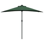 vidaXL Parasol de jardin Vert 294 x 150 x 223 cm tissu