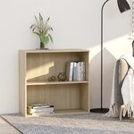 vidaXL Bibliothèque chêne sonoma 80x30x76 5 cm bois d'ingénierie