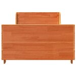 vidaXL Cadre de lit sans matelas cire marron 90x200 cm bois pin massif