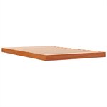 vidaXL Cadre de lit sans matelas cire marron 120x200cm bois pin massif