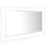 Miroir à led de bain 90 x 8 5 x 37 cm acrylique blanc brillant 02_0006978