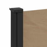 vidaXL Auvent latéral rétractable taupe 100x500 cm