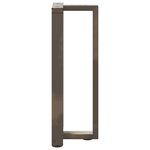 vidaXL Pieds de table console en T  2 pièces  noir  38 x 25 x (72-73) cm  acier