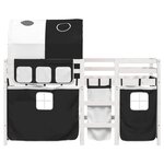 vidaXL Lit mezzanine enfants avec tunnel sans matelas 80x200 cm