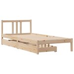 vidaXL Cadre de lit sans matelas 90x190 cm bois de pin massif