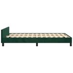 vidaXL Cadre de lit sans matelas vert foncé 120x200 cm velours