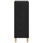vidaXL Buffet Chêne noir 32.5 x 34.5 x 90 cm Bois d'ingénierie