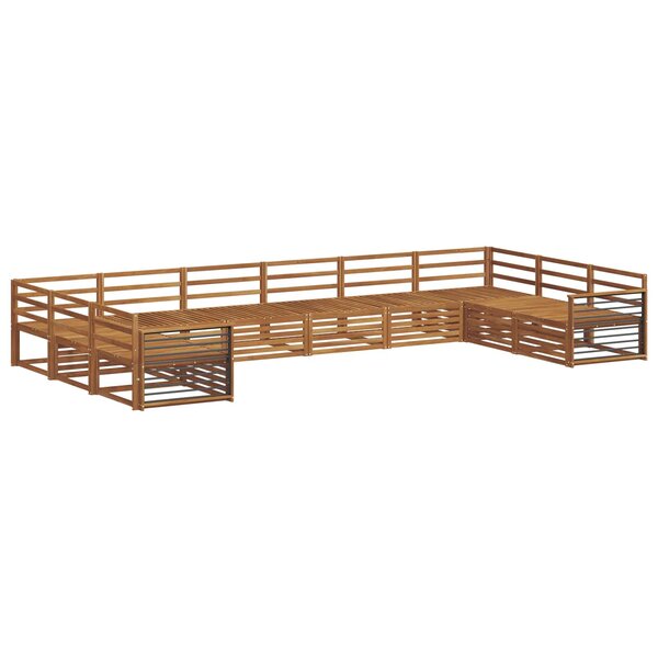 vidaXL Ensembles de canapés 9 pc Naturel Bois d'Acacia Massif