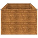 vidaXL Lit surélevé de jardin 290x100x69 cm acier corten