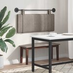vidaXL Tête de lit suspendue Gris PU antique
