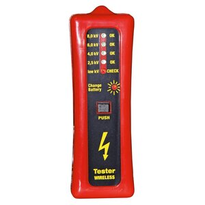 Kerbl Testeur de clôture sans fil 8 000 V Rouge et noir 44669