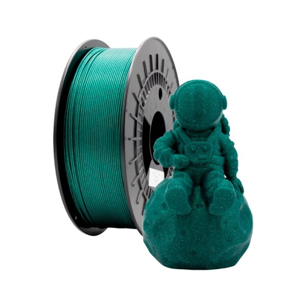 Filament 3D PLA GLITTER - Diamètre 1 75 mm - Bobine 1kg - Couleur Vert