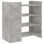 vidaXL Buffet gris béton 73 5x35x75 cm bois d'ingénierie