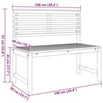 vidaXL Chaise de jardin Marron 100 x 50 x 91cm Bois d'acacia massif