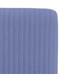 vidaXL Chaises à manger lot de 2 bleu jean tissu
