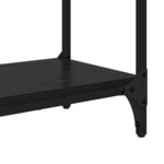 vidaXL Table console Chêne noir 75 x 29 x 75 cm Bois d'ingénierie