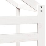 vidaXL Toit de lit pour enfants blanc 188x82x113 cm bois de pin massif