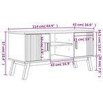 vidaXL Meuble TV OLDEN marron 114x43x57 cm bois de pin massif