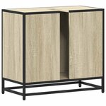 vidaXL Armoire lavabo de salle de bain chêne sonoma bois d'ingénierie