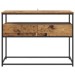 vidaXL Table console avec tiroir Bois Ancien 100 x 40 x 75 cm