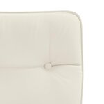 vidaXL Chaises à manger lot de 2 Crème Velours
