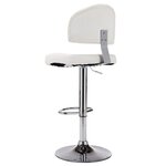 vidaXL Tabouret de bar Blanc Similicuir