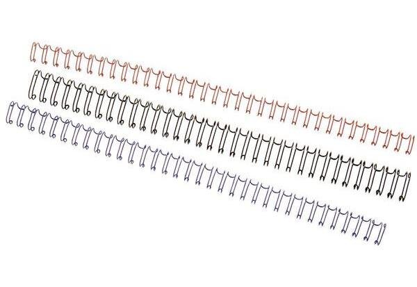 Lot de 100 Peignes métalliques WireBind format A4 capacité 35 feuilles 5mm argent GBC