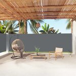 vidaXL Auvent latéral rétractable Anthracite 180x1000 cm