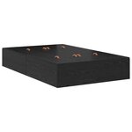vidaXL Cadre de lit avec rangement Chêne noir 120 x 200 cm