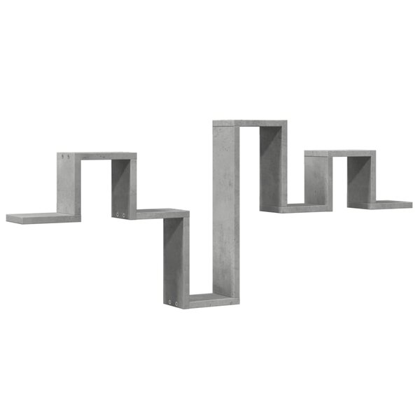 vidaXL Étagère murale gris béton 104 5x10x43 cm bois d'ingénierie