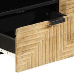 vidaXL Meuble TV marron 105x33x46 cm Bois massif de manguier