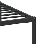vidaXL Cadre de lit sans matelas chêne fumé 107x203 cm bois ingénierie