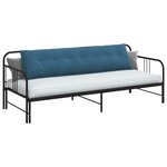 vidaXL Coussin de Dos Bleu 200 x 50 cm Tissu en velours côtelé