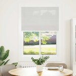 vidaXL Store plissé gris clair 100x100 cm largeur du tissu 99 4cm