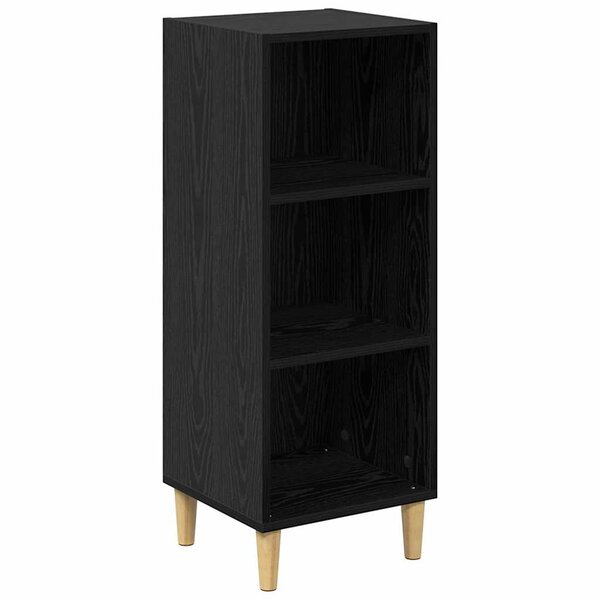 vidaXL Buffet Chêne noir 32.5 x 34.5 x 90 cm Bois d'ingénierie