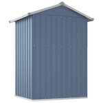 vidaXL Abri de jardin Gris 126x97 5x177 cm Acier galvanisé