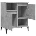 vidaXL Buffet Gris béton 60x35x70 cm Bois d'ingénierie