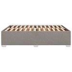 vidaXL Cadre de lit sans matelas taupe 160x200 cm tissu