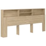 vidaXL Armoire de tête de lit Chêne sonoma 220x19x103 5 cm