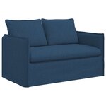 vidaXL Canapé Bleu 136 x 82 x 85 cm tissu